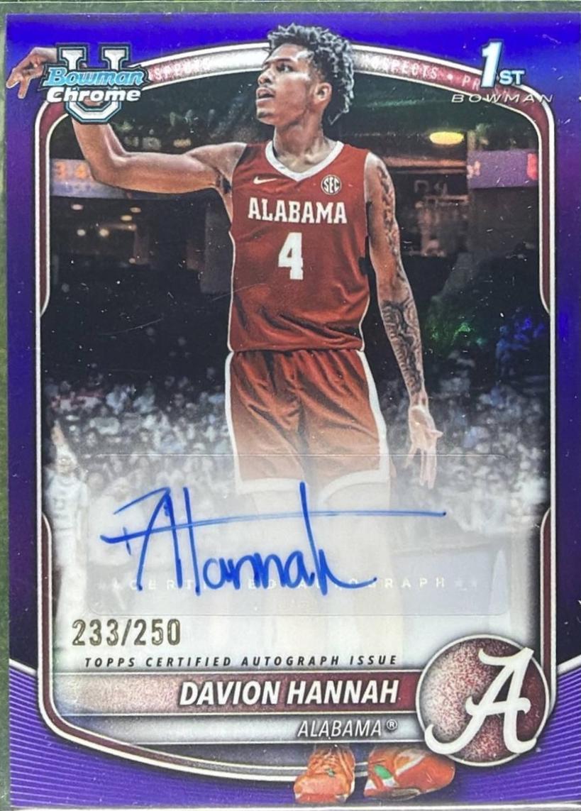 Davion Hannah [Purple Refractor] #CPA-DH