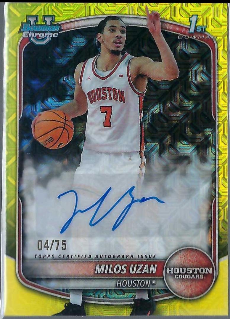 Milos Uzan [Yellow Refractor] #CPA-MU