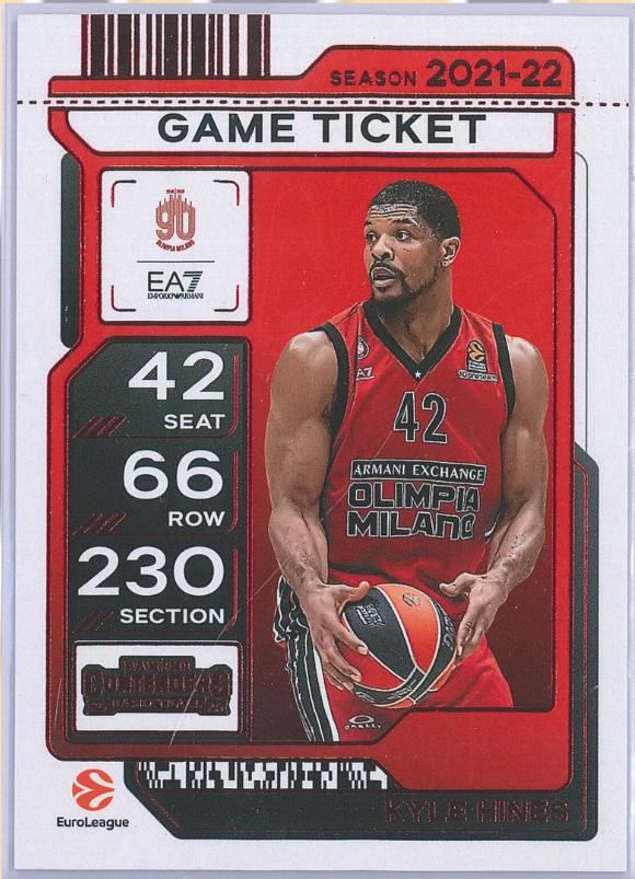 Kyle Hines [Game Ticket Red] #71