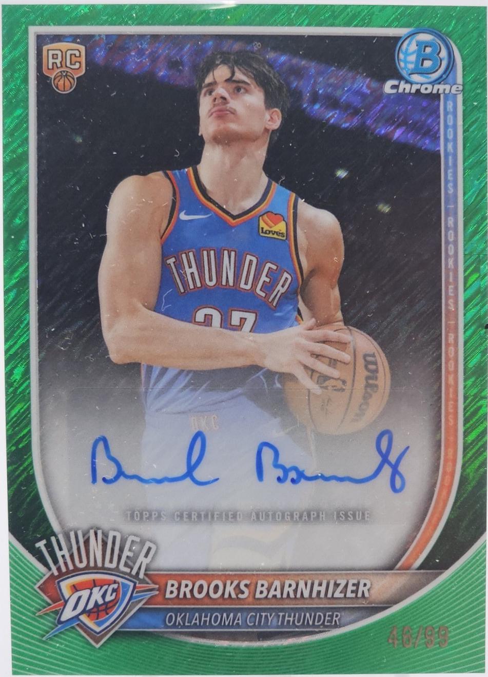 Brooks Barnhizer [Green Shimmer Refractor] #BCA-BB