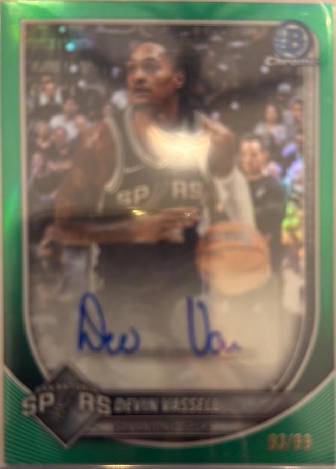 Devin Vassell [Green Shimmer Refractor] #BCA-DV