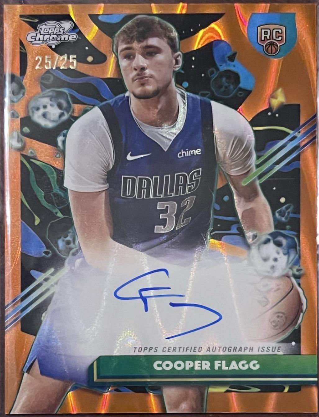 Cooper Flagg [Orange Galactic] #CCA-CF