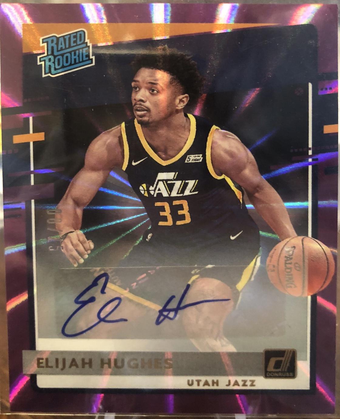 Elijah Hughes [Auto Purple Laser] #246