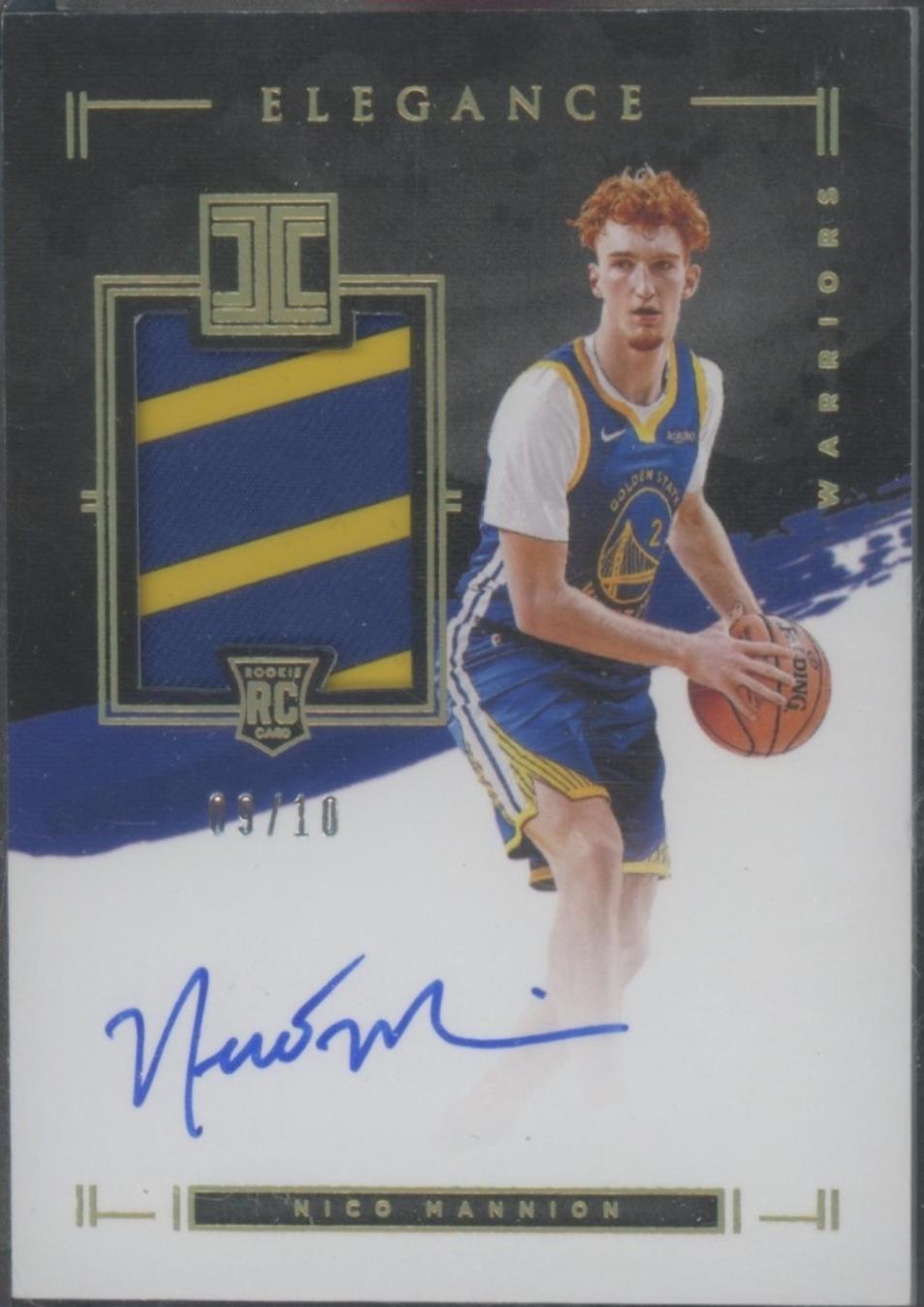 Nico Mannion [Jersey Autograph Holo Gold] #101