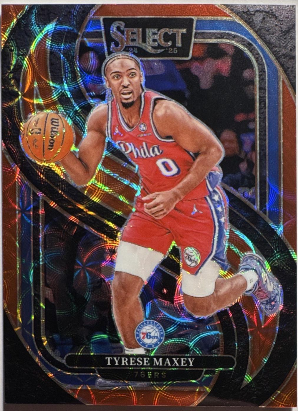 Tyrese Maxey [Purple Flash Prizm] #156