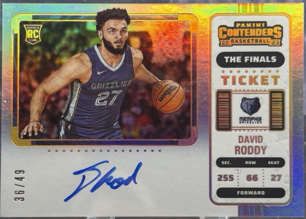 David Roddy [Autograph The Finals Ticket] #105