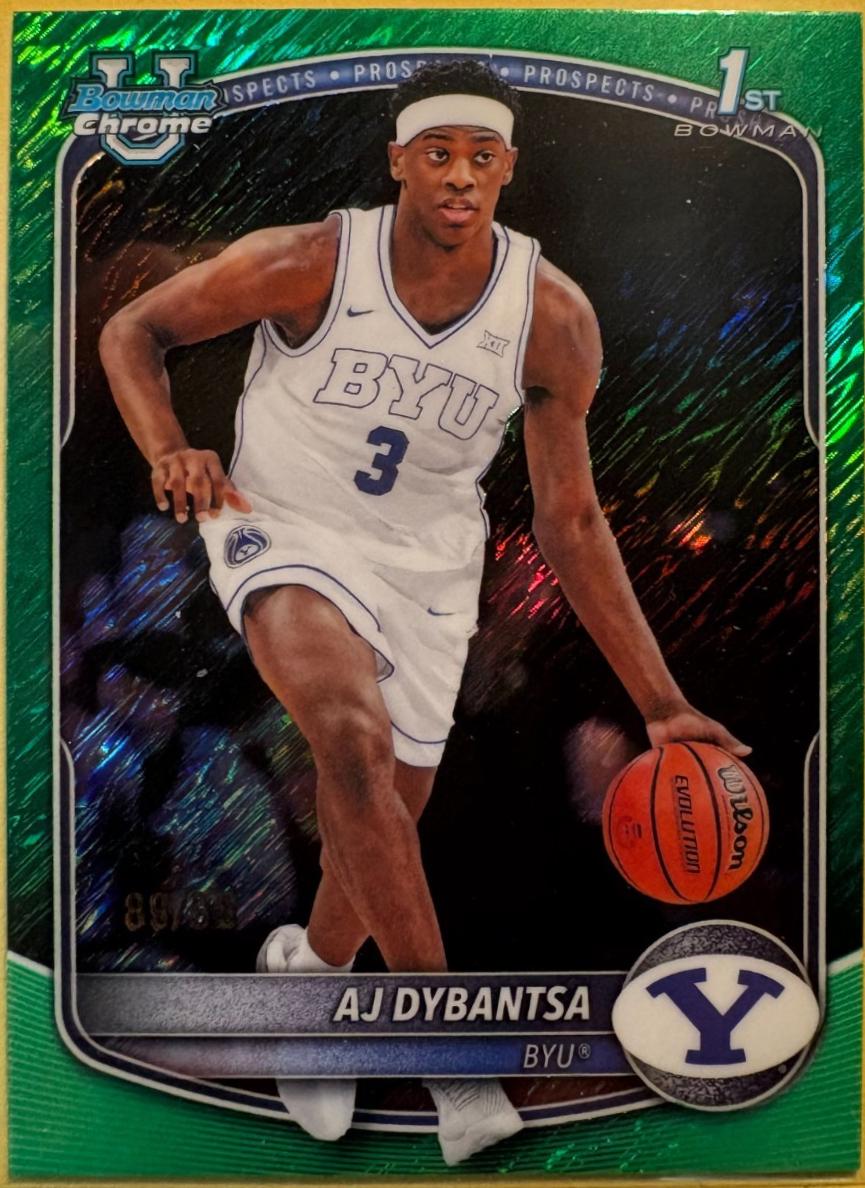 AJ Dybantsa [Green Shimmer Refractor] #BCP-1