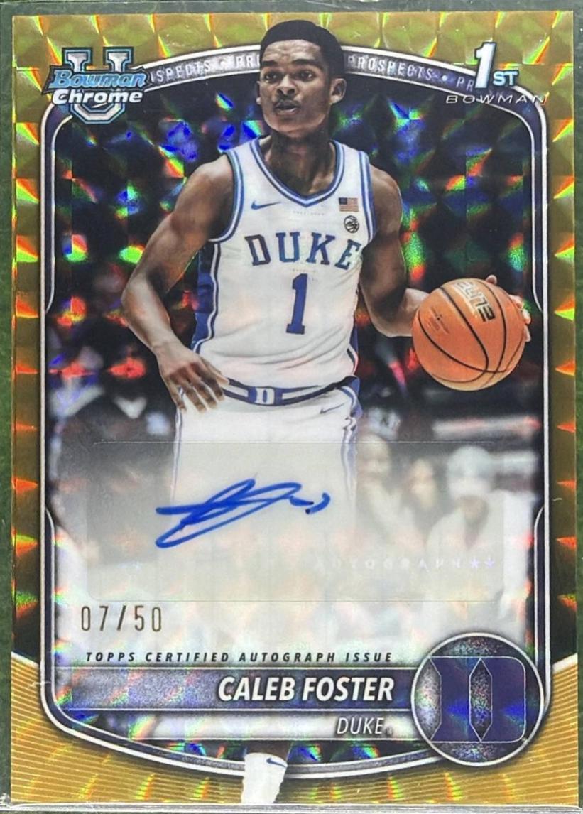 Caleb Foster [Gold Geometric] #CPA-CF