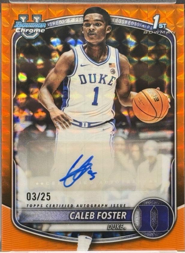 Caleb Foster [Orange Geometric] #CPA-CF