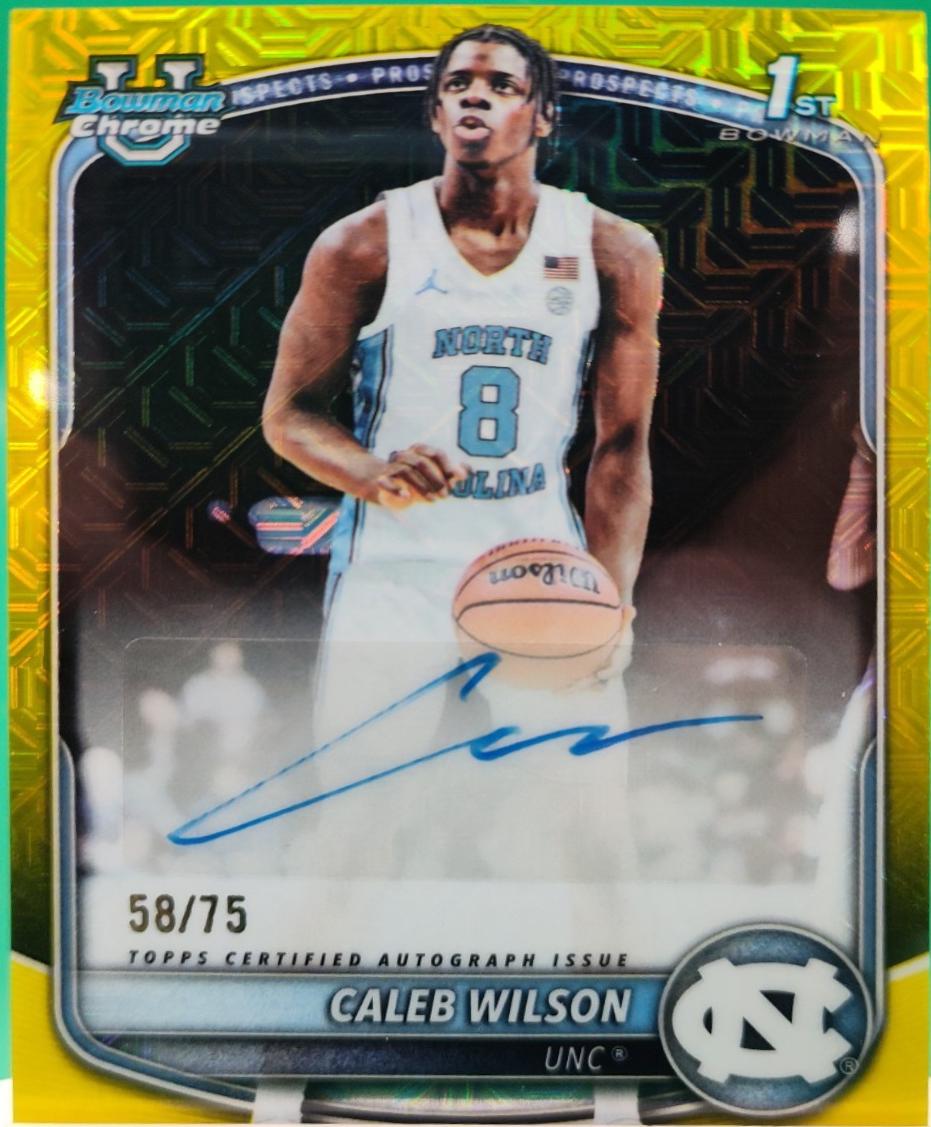 Caleb Wilson [Yellow Refractor] #CPA-CL