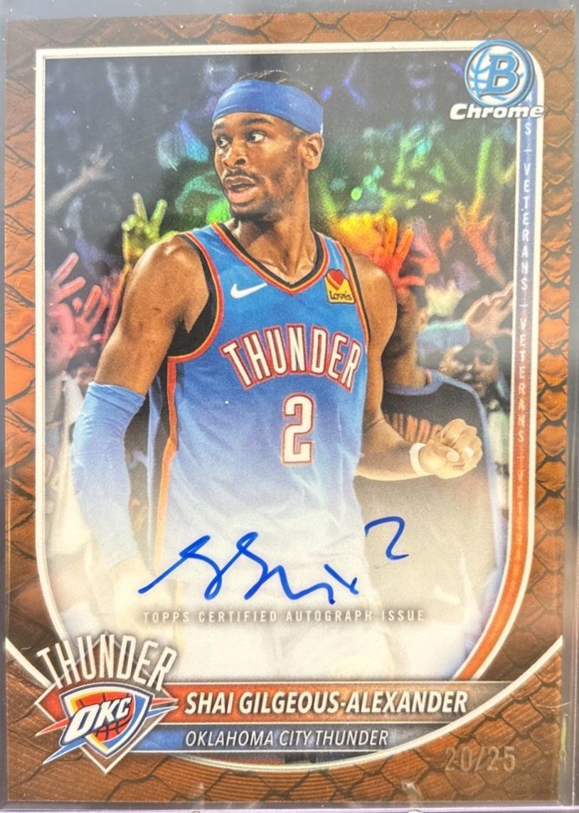 Shai Gilgeous-Alexander [Reptilian Orange Refractor] #BCA-SGA