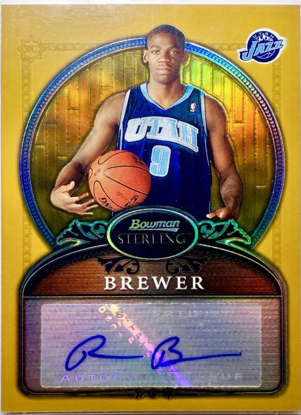 Ronnie Brewer [Refractor Gold Autograph] #75