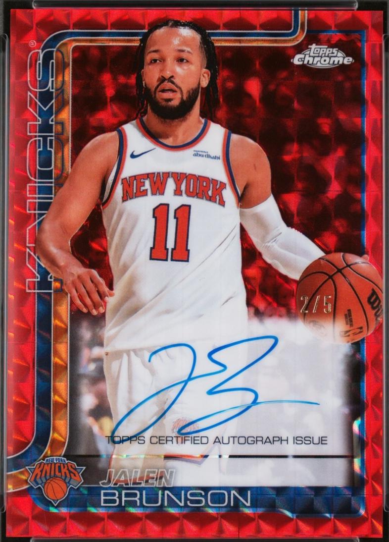 Jalen Brunson [Refractor Geometric Red] #TCA-JB