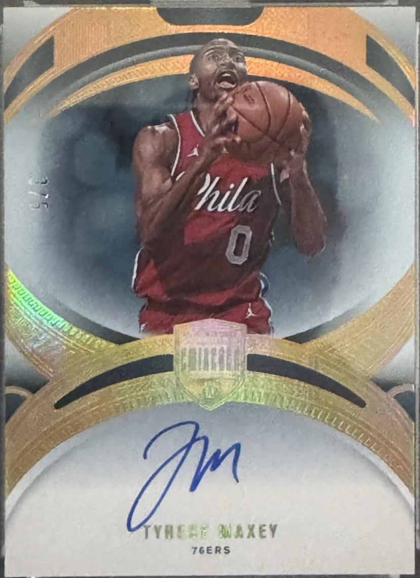 Tyrese Maxey [Gold Autograph] #22