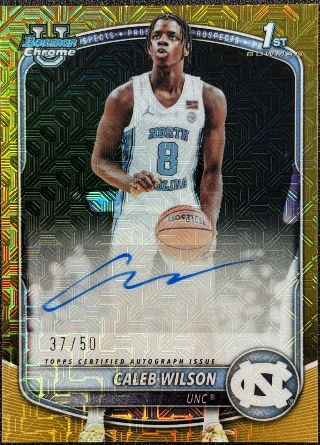 Caleb Wilson [Gold Refractor] #CPA-CL