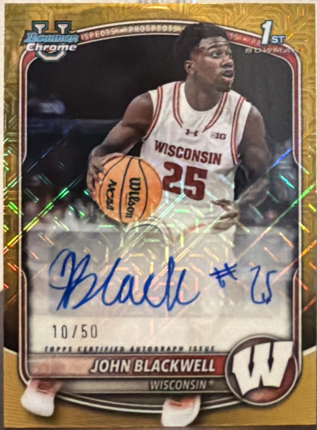 John Blackwell [Gold Refractor] #CPA-JB