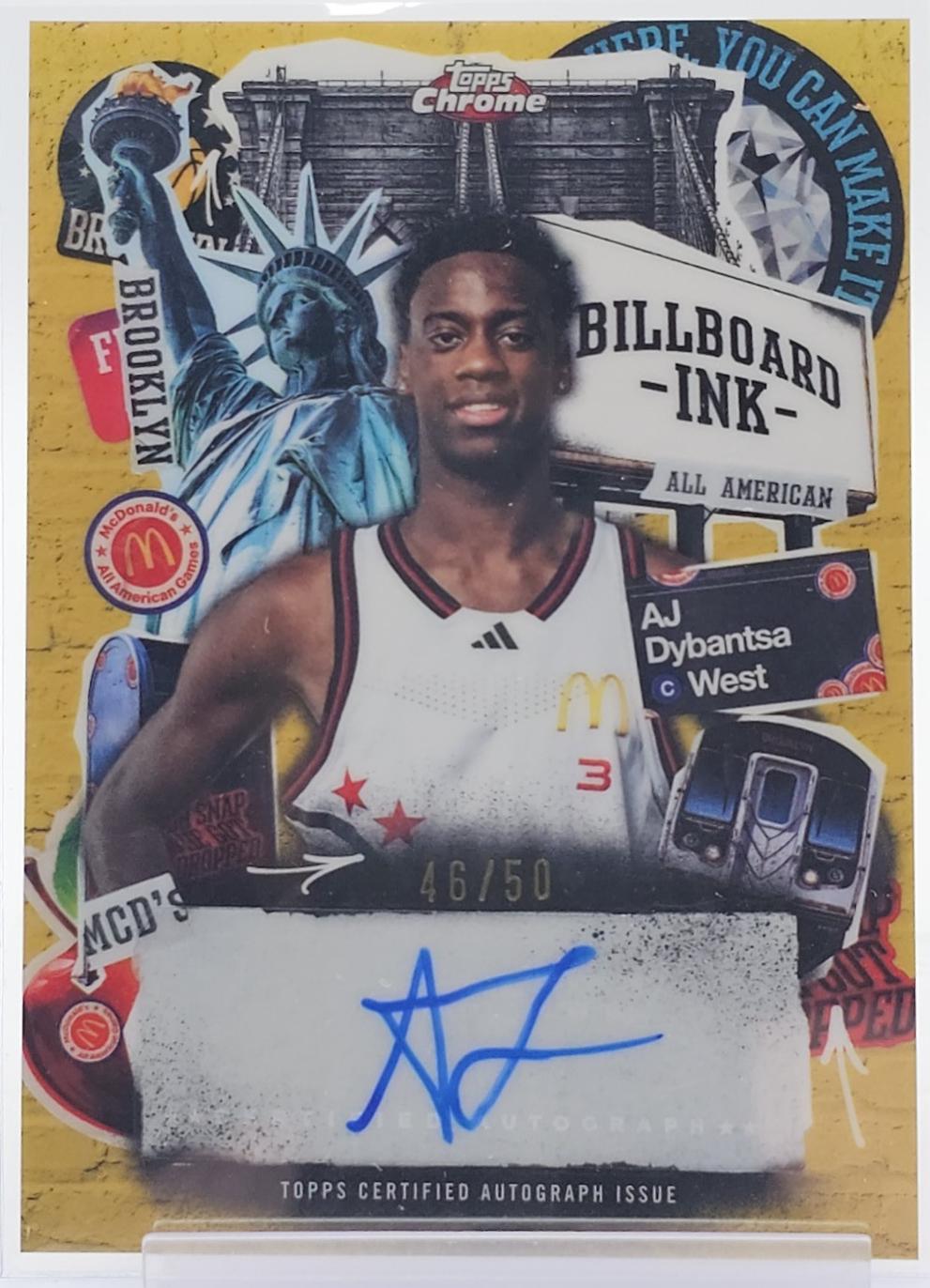 AJ Dybantsa [Gold Refractor] #BI-AD