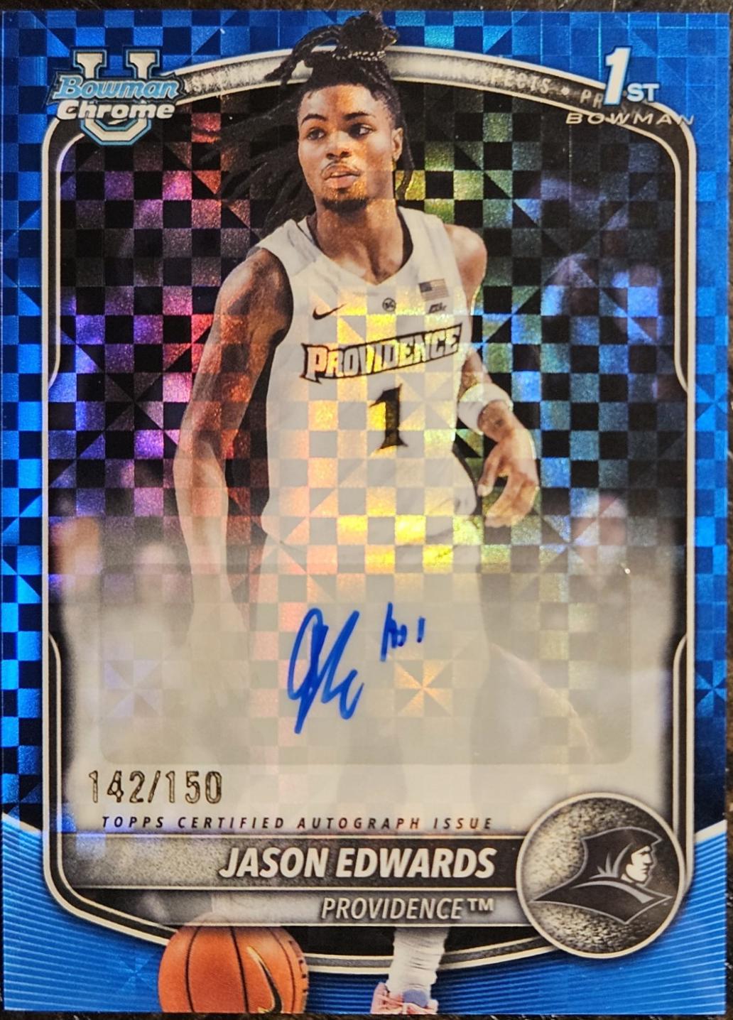 Jason Edwards [Blue X-Fractor] #CPA-JE