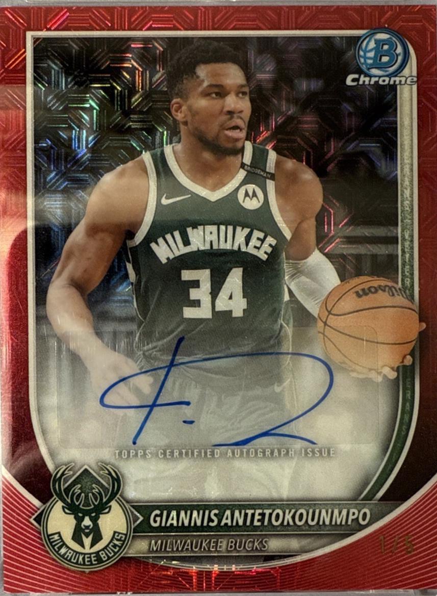 Giannis Antetokounmpo [Red Refractor] #BCA-GA