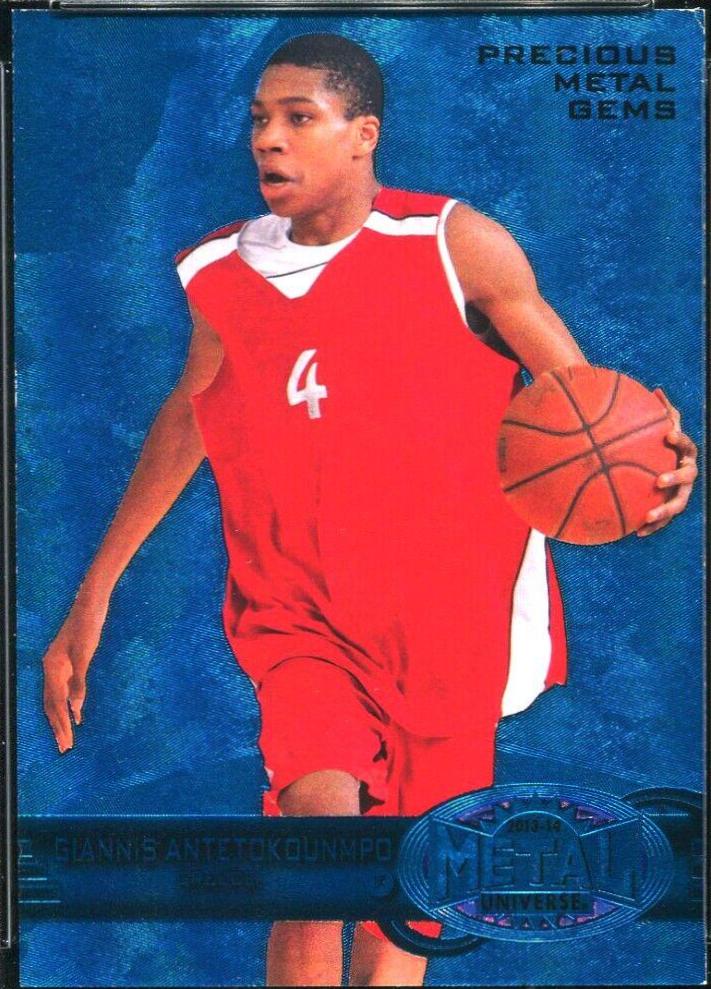 Giannis Antetokounmpo [Metal Universe Precious Metal Gems Blue] #252