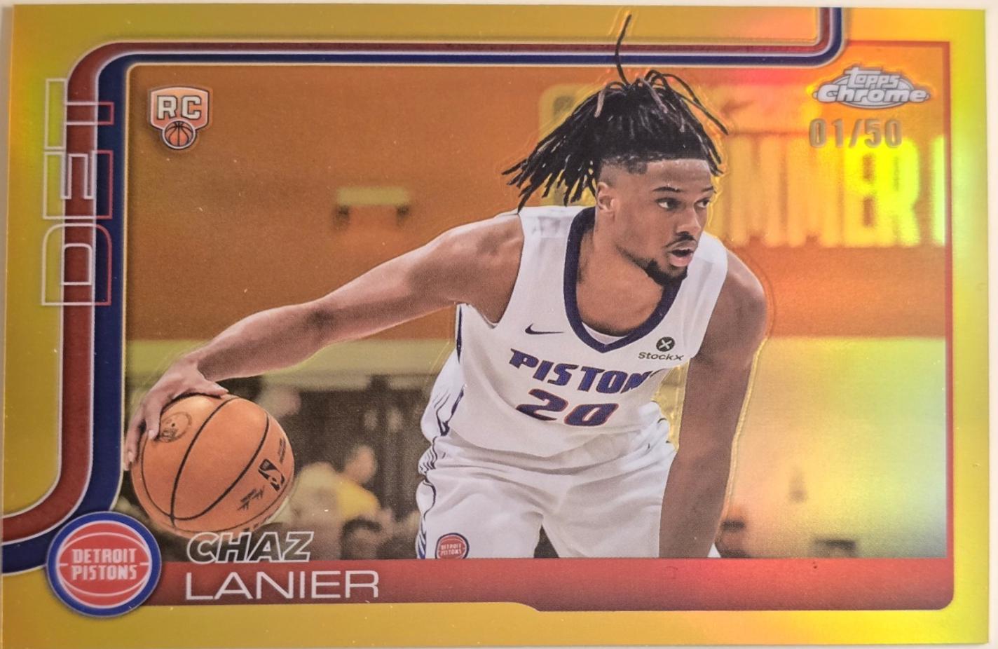 Chaz Lanier [Gold Basketball Refractor] #288