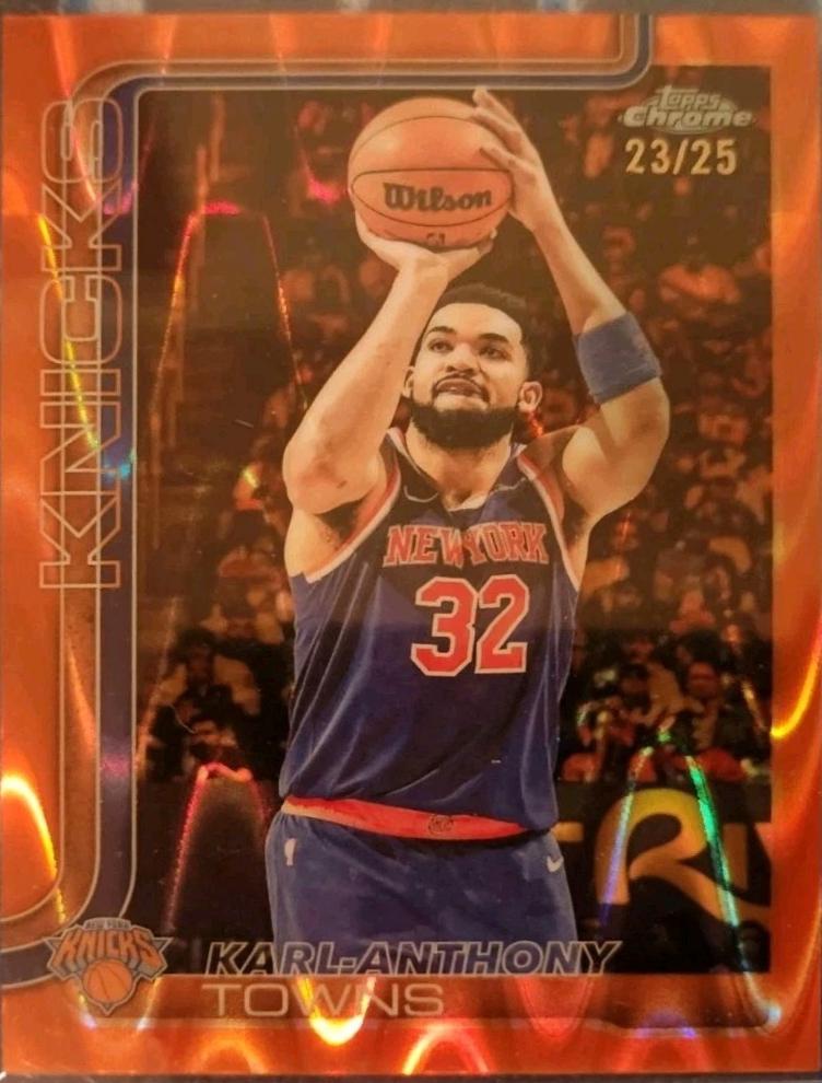Karl-Anthony Towns [RayWave Orange Refractor] #179