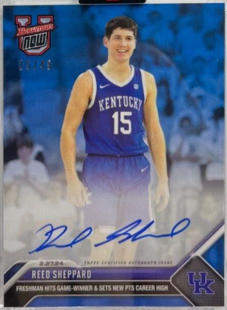 Reed Sheppard [Autograph Blue] #58B