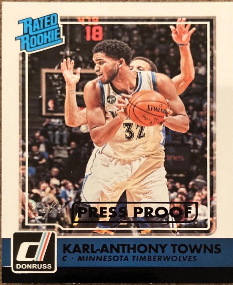 Karl-Anthony Towns [Press Proof Black] #208