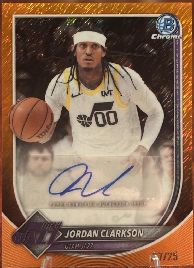 Jordan Clarkson [Orange Shimmer Refractor] #BCA-JC