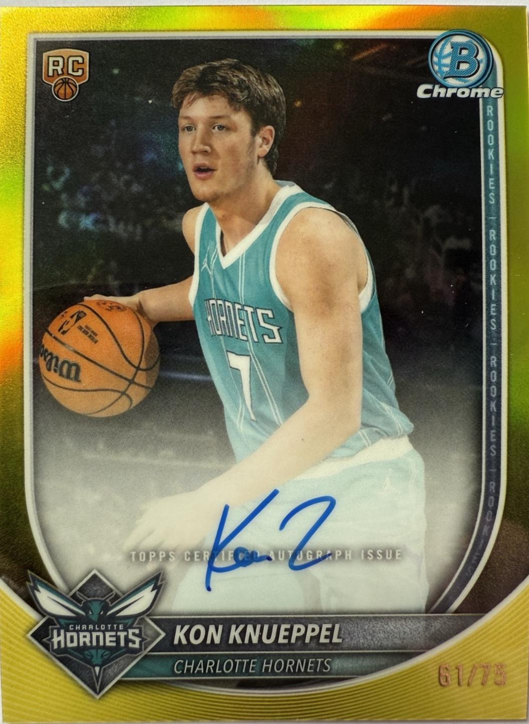 Kon Knueppel [Yellow Refractor] #BCA-KK