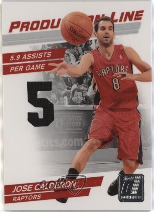 Jose Calderon [Stats Die Cut Material] #53