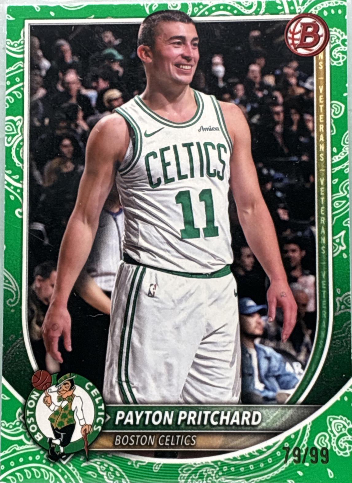 Payton Pritchard [Green Pattern Border] #149