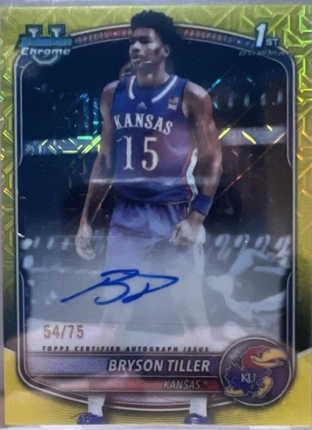 Bryson Tiller [Yellow Refractor] #CPA-BT