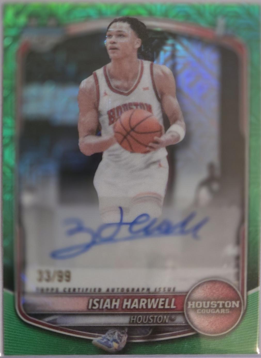Isiah Harwell [Green Geometric] #CPA-IH