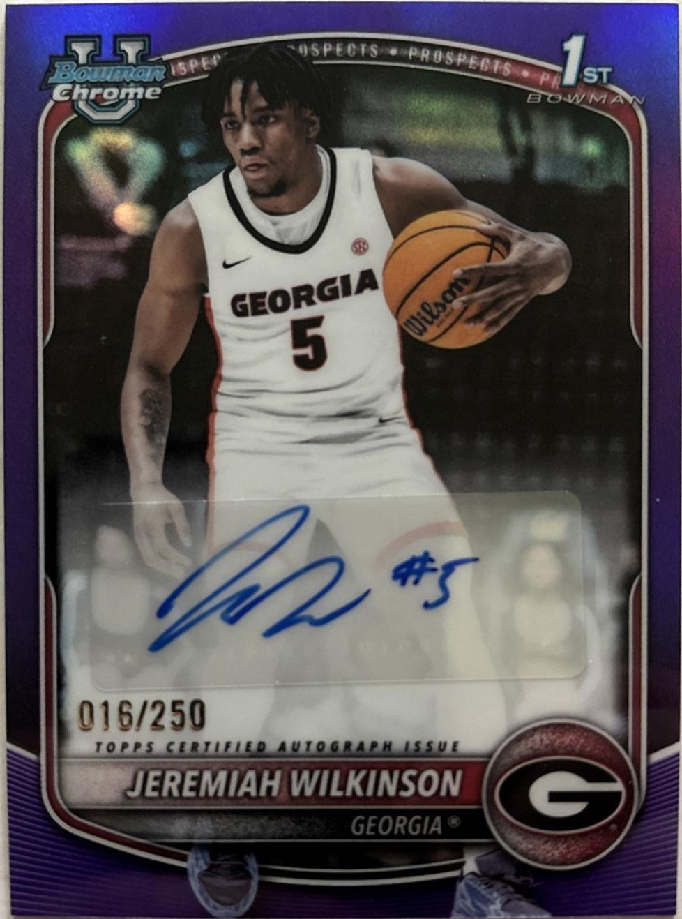 Jeremiah Wilkinson [Purple Refractor] #CPA-JW
