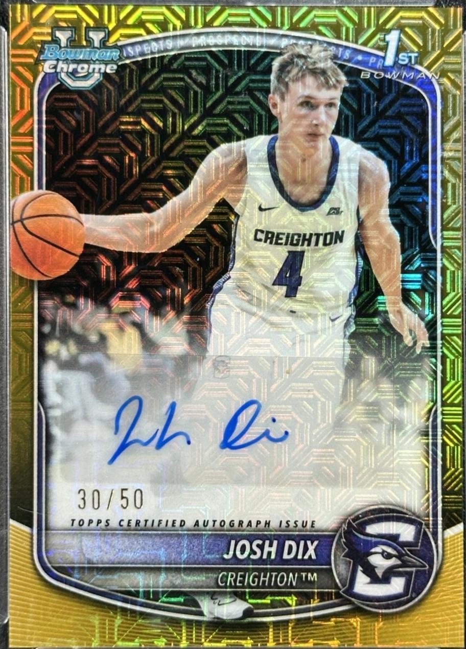 Josh Dix [Gold Refractor] #CPA-JD