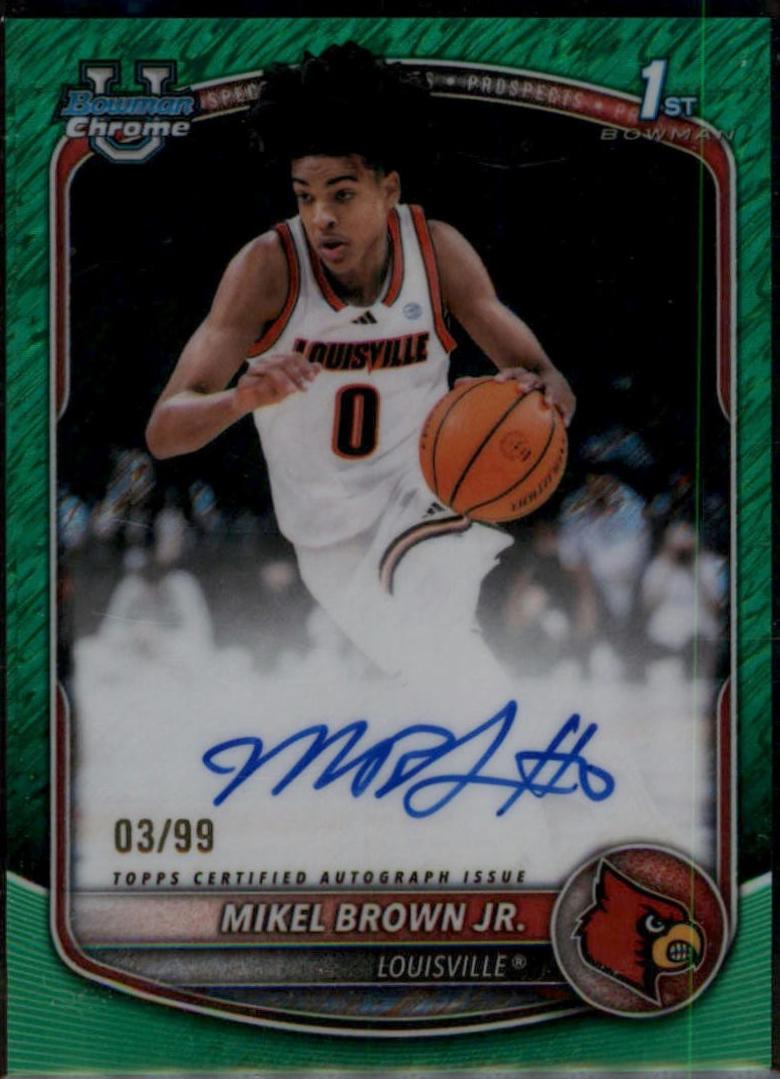 Mikel Brown Jr. [Green Shimmer Refractor] #CPA-MBJ