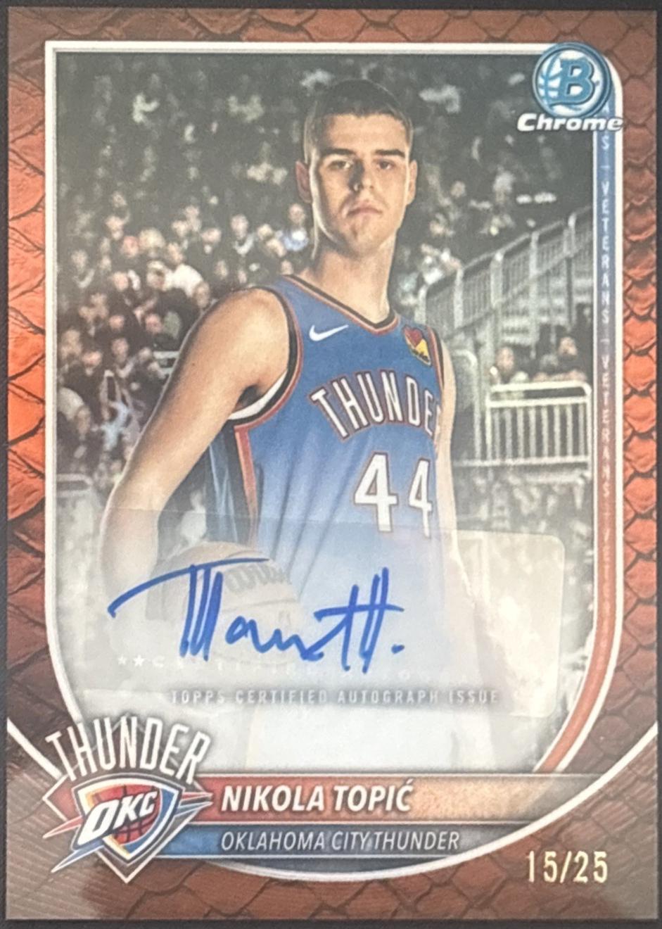Nikola Topic [Reptilian Orange Refractor] #BCA-NO