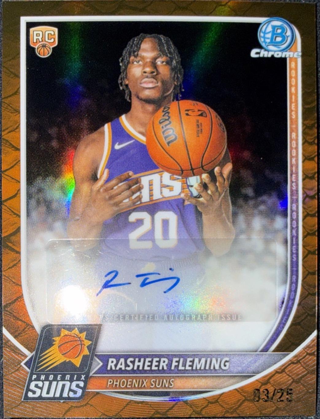 Rasheer Fleming [Reptilian Orange Refractor] #BCA-RF