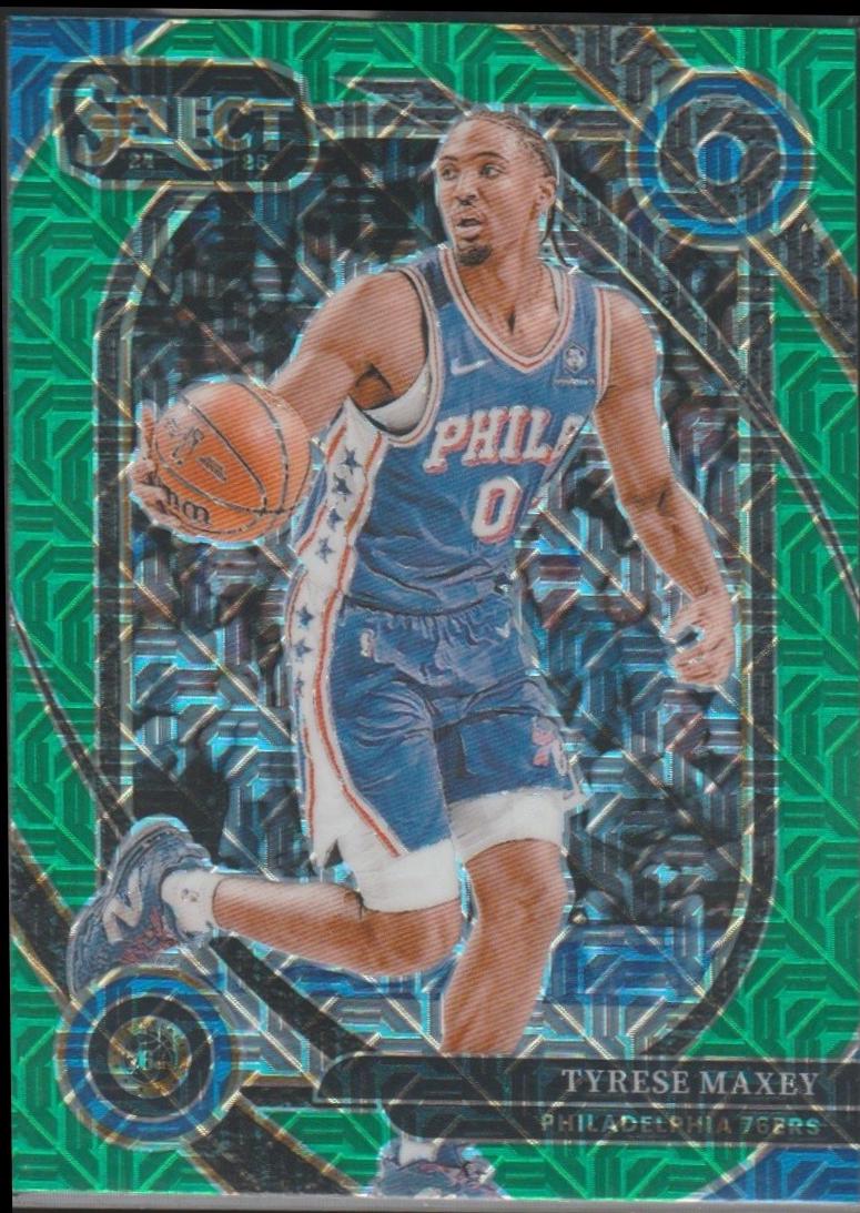 Tyrese Maxey [Green Mojo Prizm] #243