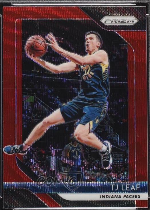 TJ Leaf [Ruby Wave Prizm] #124