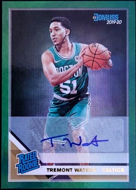 Tremont Waters [Signature Holo Purple and Green Laser] #244