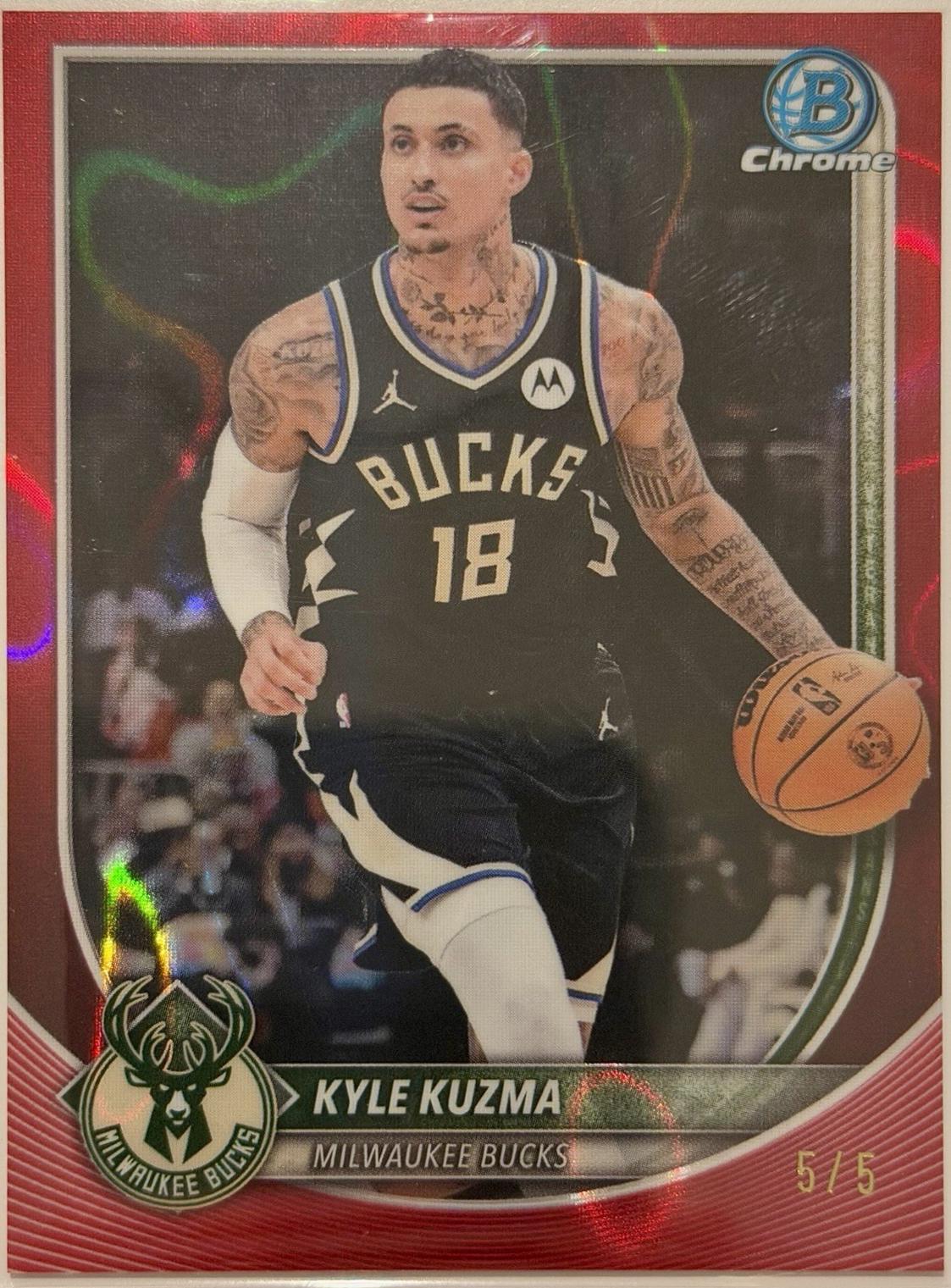Kyle Kuzma [Red Lava Refractor] #BCV-82