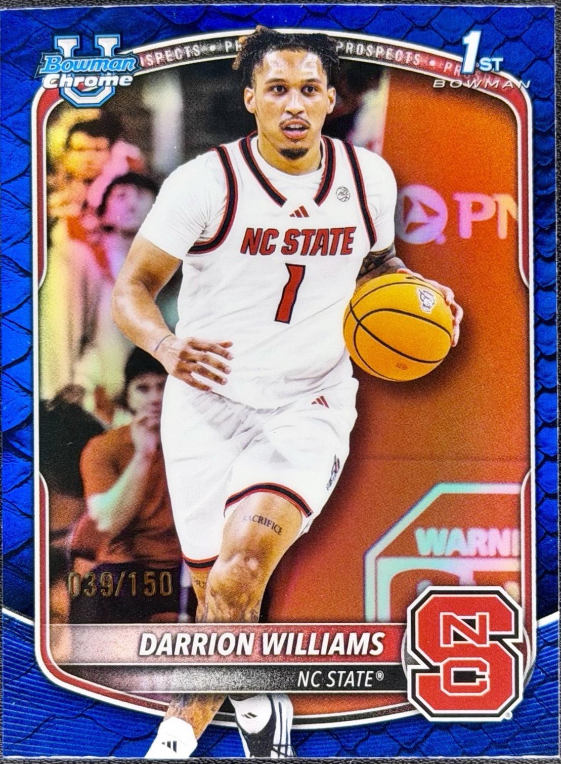 Darrion Williams [Reptilian Blue Refractor] #BCP-36