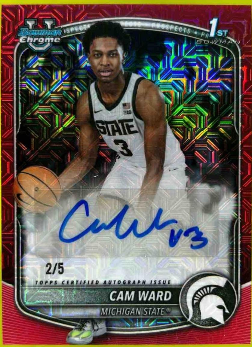 Cam Ward [Red Refractor] #CPA-CW