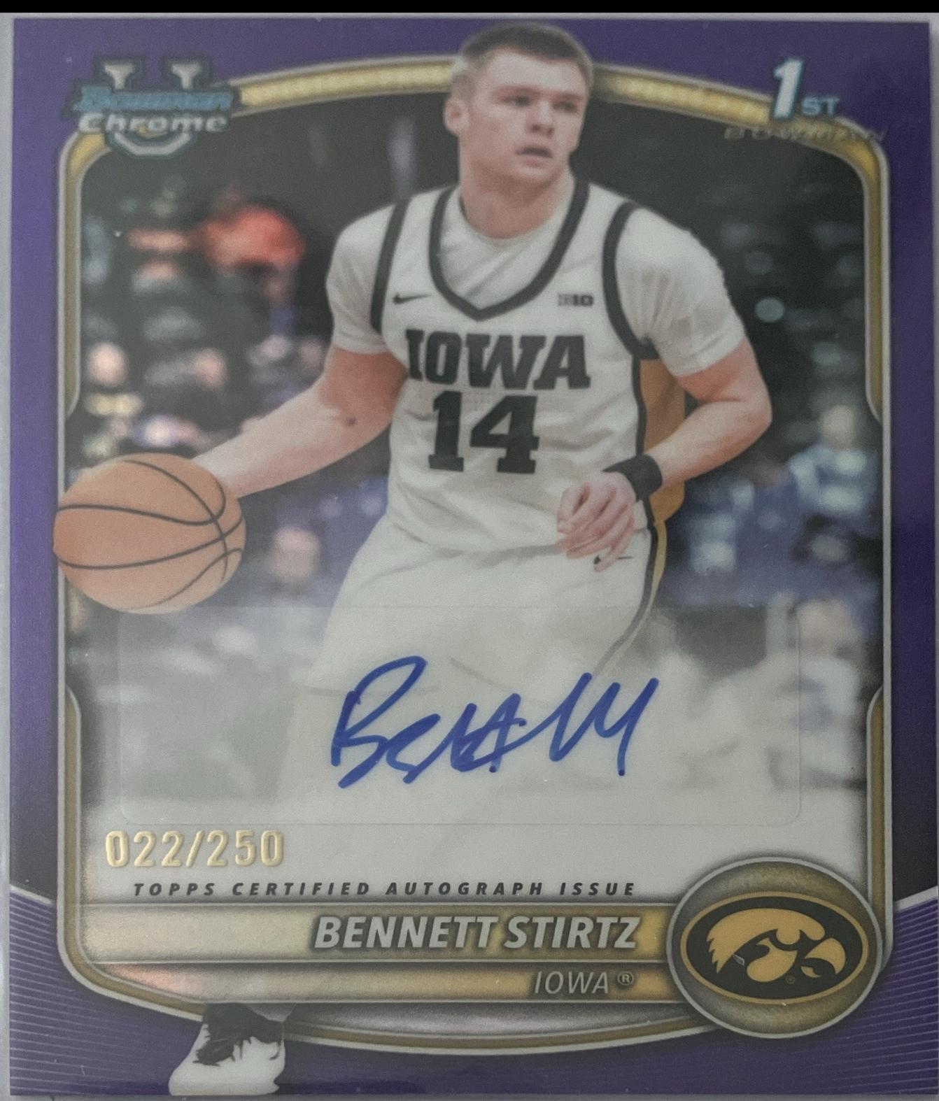 Bennett Stirtz [Purple Refractor] #CPA-BI