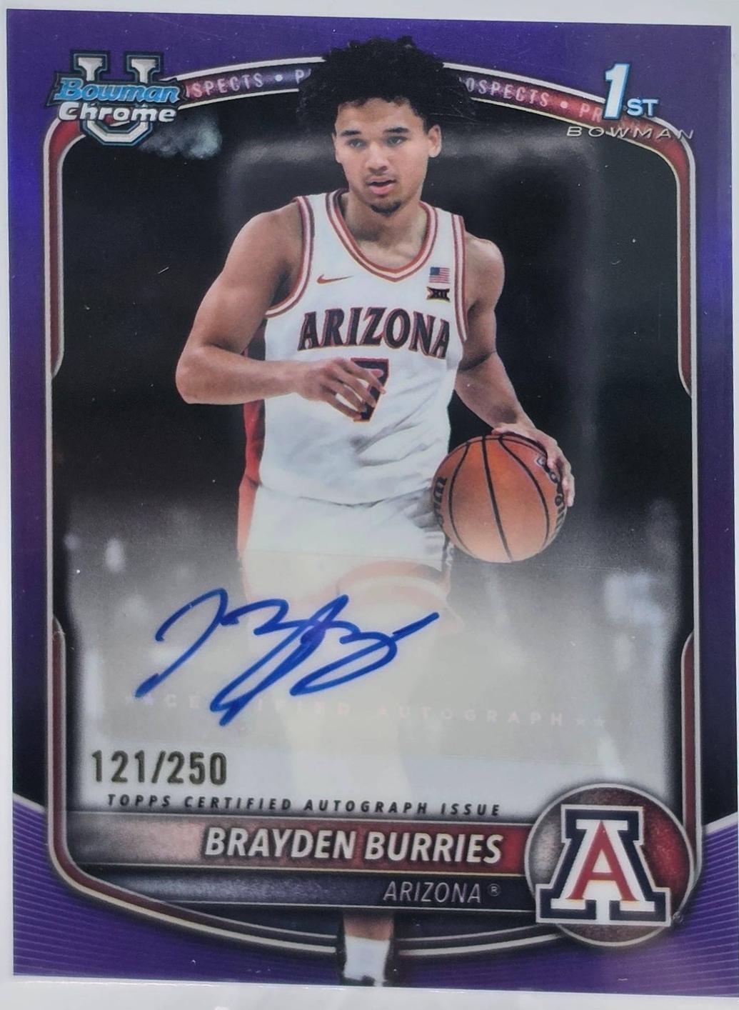 Brayden Burries [Purple Refractor] #CPA-BB