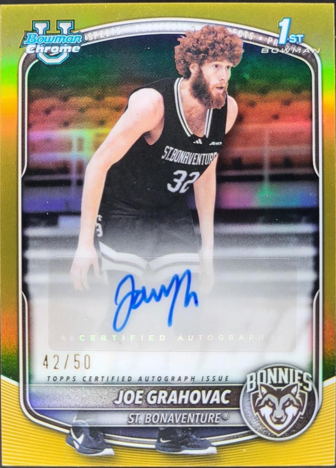 Joe Grahovac [Gold Refractor] #CPA-JG