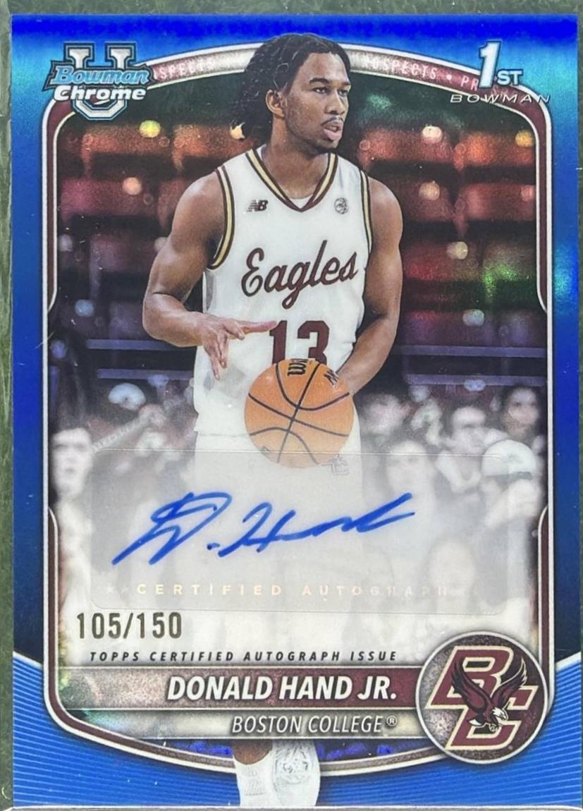 Donald Hand Jr. [Blue Refractor] #CPA-DN
