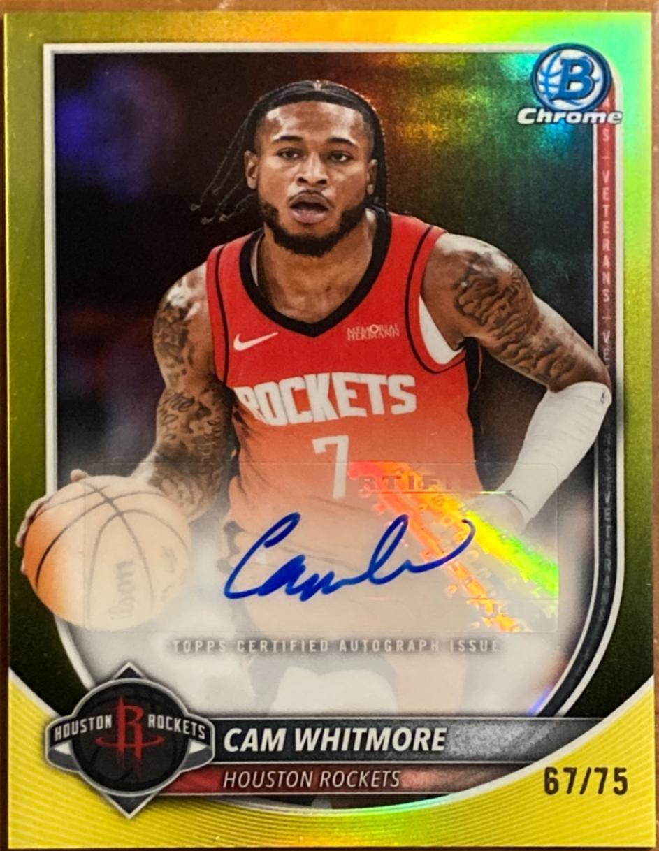 Cam Whitmore [Yellow Refractor] #BCA-CW